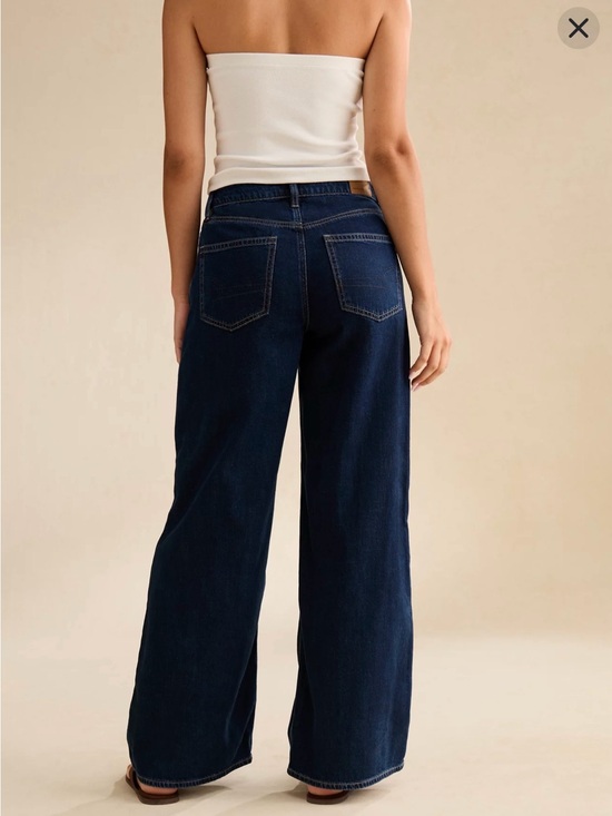 American Eagle Outfitters Denim - American Eagle Outfitters Wide-Leg High-Rise Jeans - Dark Indigo